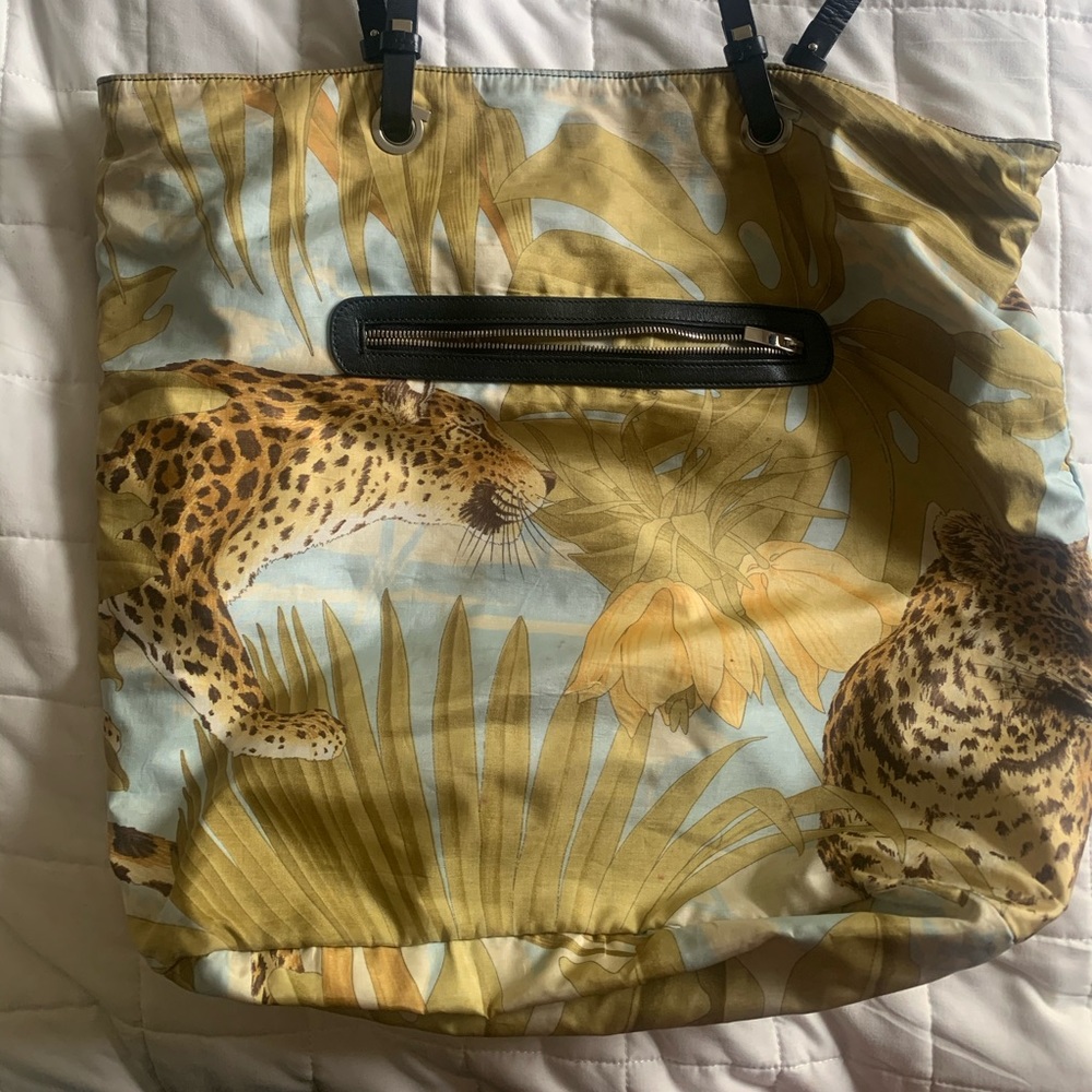 Salvatore Ferragamo Satin reversible tote